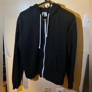 H&M black zip up hoodie